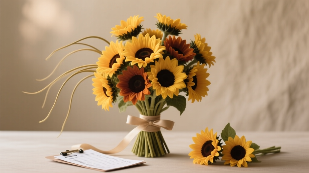 How to Make a Wedding Bouquet with Artificial Sunflowers: 7 Foolproof Steps (No Floral Experience Needed) + Cost-Saving Tips That Cut $280+ Off Your Flower Budget