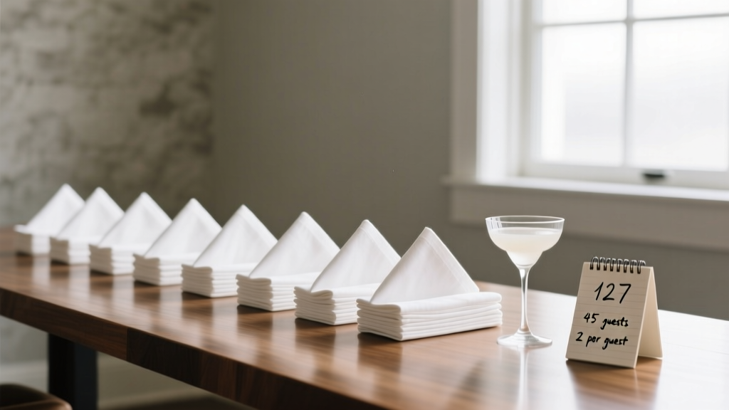 How Many Bar Napkins for Wedding? The Exact Formula (Not Guesswork) — Save $127+ & Avoid Last-Minute Panic When Your Bartender Runs Out at Cocktail Hour