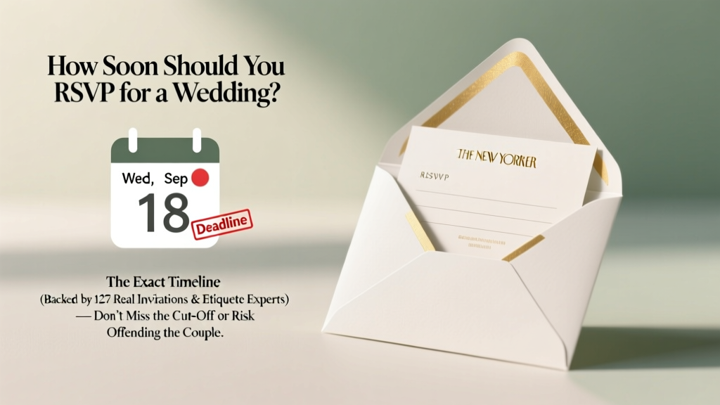 How Soon Should You RSVP for a Wedding? The Exact Timeline (Backed by 127 Real Invitations & Etiquette Experts) — Don’t Miss the Cut-Off or Risk Offending the Couple