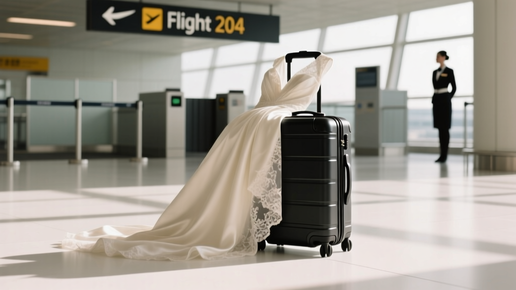 Does a wedding dress count as carry on? The truth about airline policies, packing hacks, and what happened when Sarah tried to board with hers (and got stopped at the gate)