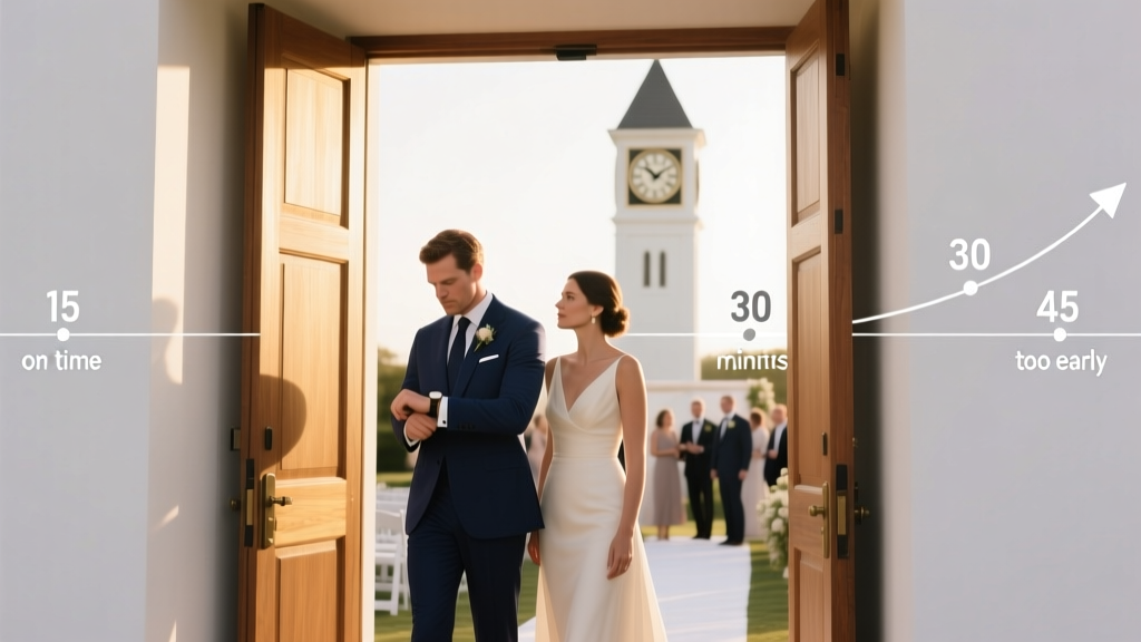 How Early to Show Up to a Wedding: The Exact Minutes You Should Arrive (and Why Showing Up 'On Time' Is Actually Rude)