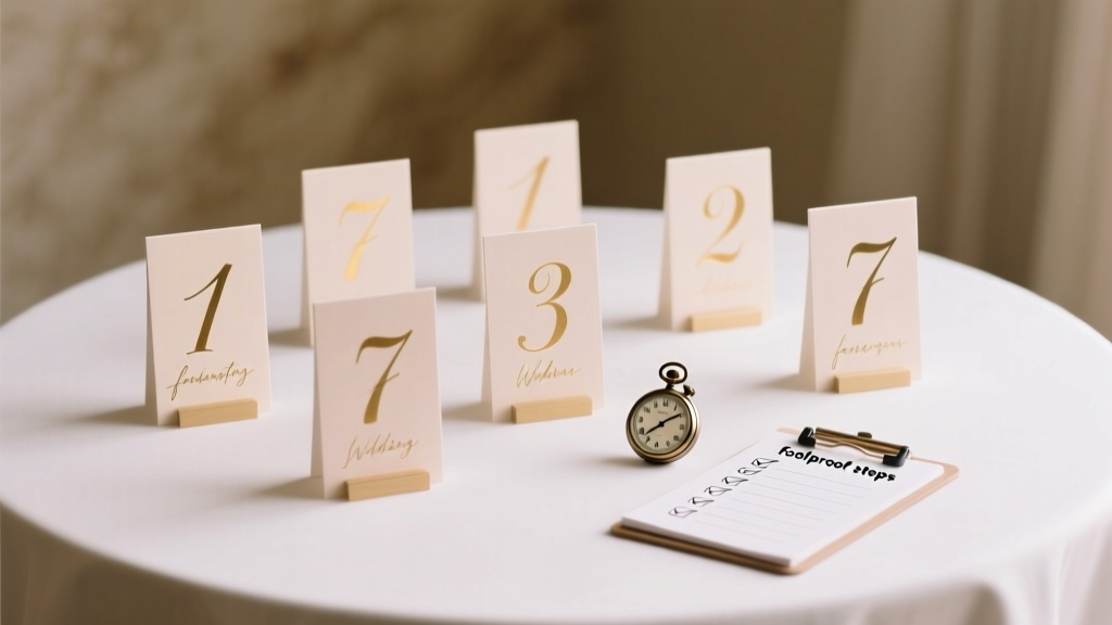 How to Print Wedding Table Numbers Like a Pro: 7 Foolproof Steps That Save 3+ Hours, Prevent Last-Minute Panic, and Impress Every Guest (Even Your Detail-Obsessed Aunt)