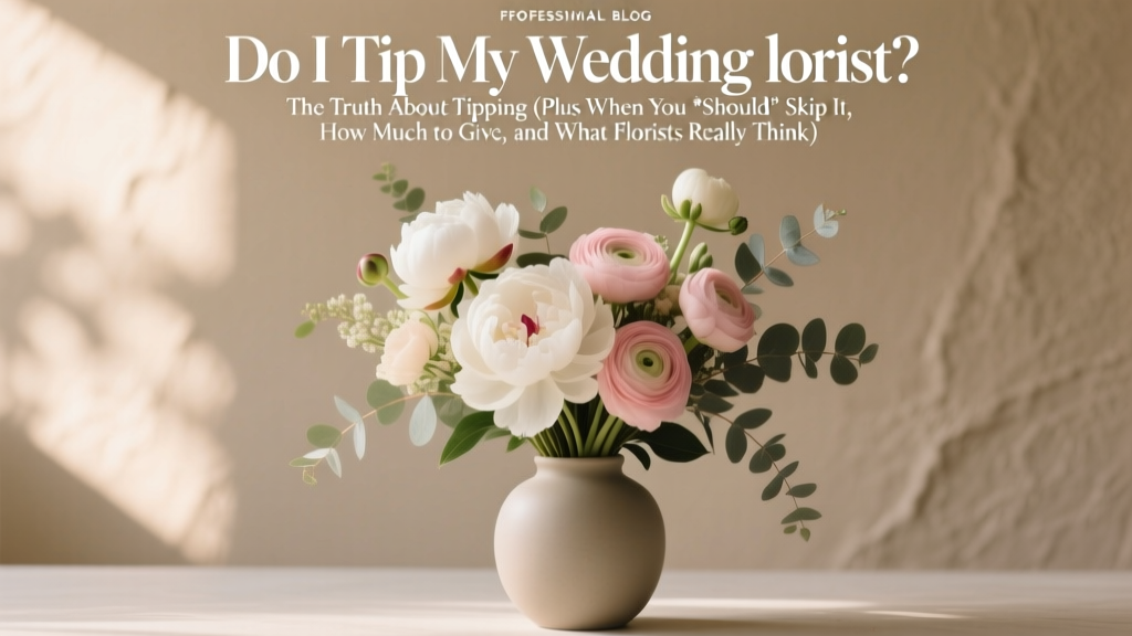 Do I Tip My Wedding Florist? The Truth About Tipping (Plus When You *Should* Skip It, How Much to Give, and What Florists Really Think)