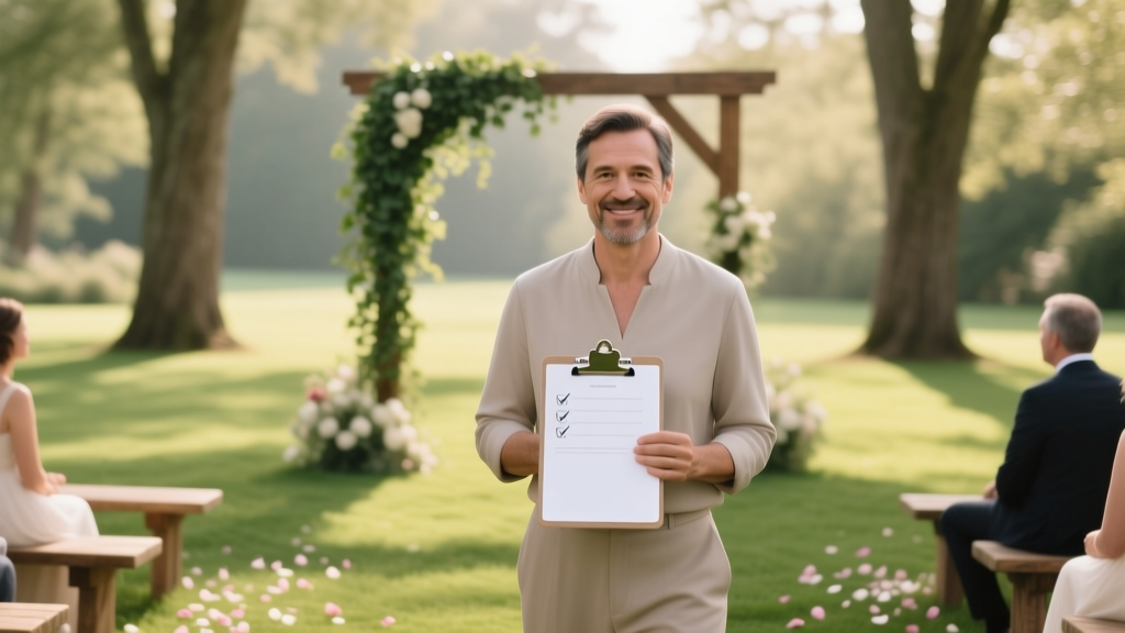 How to Lead a Wedding Ceremony Without Stress or Script Panic: A 7-Step Minimal Checklist (Even If You’ve Never Officiated Before)