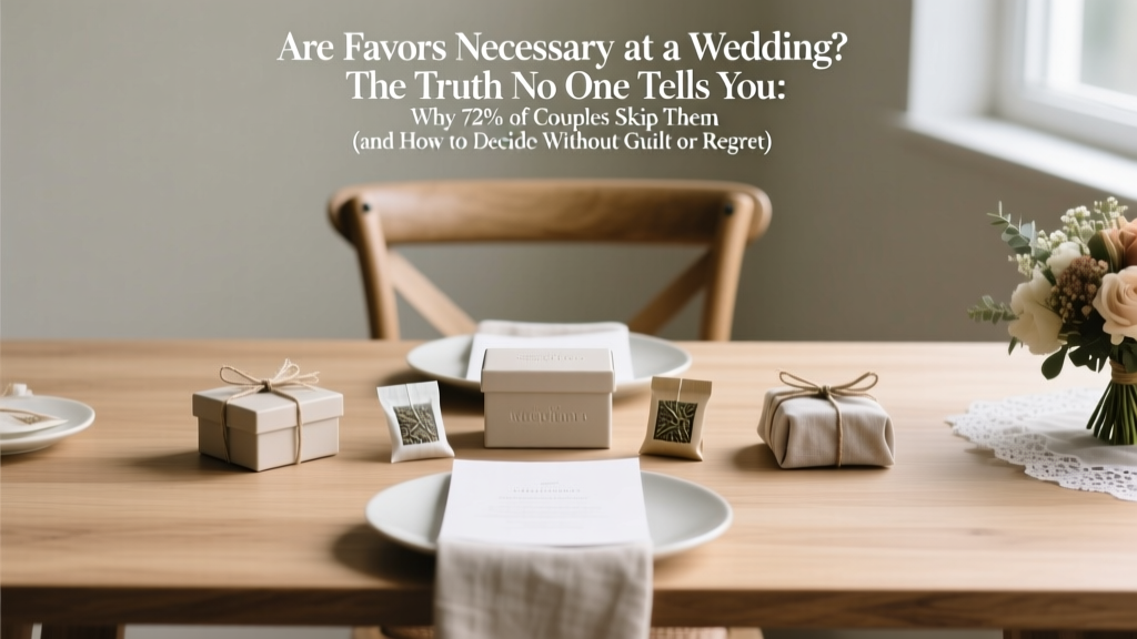 Are Favors Necessary at a Wedding? The Truth No One Tells You: Why 72% of Couples Skip Them (and How to Decide Without Guilt or Regret)