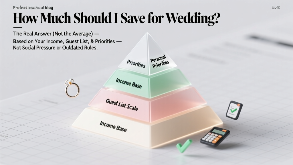 How Much Should I Save for Wedding? The Real Answer (Not the Average) — Based on Your Income, Guest List, & Priorities — Not Social Pressure or Outdated Rules