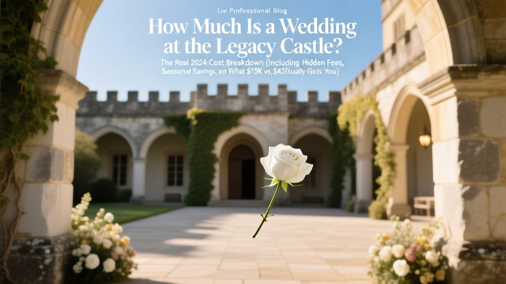 How Much Is a Wedding at the Legacy Castle? The Real 2024 Cost Breakdown (Including Hidden Fees, Seasonal Savings, and What $15K vs. $45K Actually Gets You)