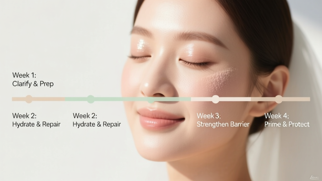 How to Prep Face for Wedding Makeup: The 4-Week Dermatologist-Approved Skincare Timeline (That Prevents Breakouts, Flaking & Flashback — Even If You’ve Never Done This Before)