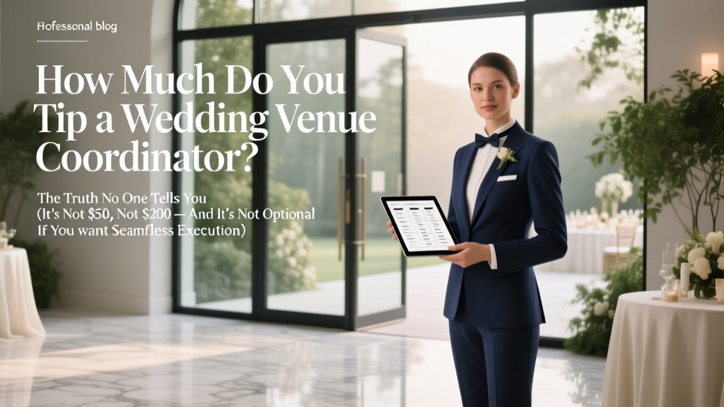 How Much Do You Tip a Wedding Venue Coordinator? The Truth No One Tells You (It’s Not $50, Not $200 — And It’s Not Optional If You Want Seamless Execution)