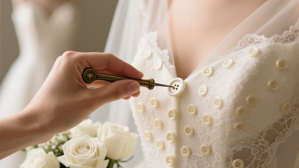 How to Use a Button Hook on Wedding Dress: 5 Foolproof Steps That Prevent Last-Minute Panic, Save 12+ Minutes, and Keep Your Dress Flawless (Even With 37 Tiny Buttons)