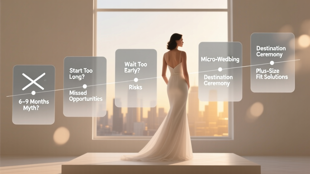 How Long Before the Wedding Should You Buy Your Dress? The Real Timeline (Not the '6–9 Months' Myth)—Plus What Happens If You Wait Too Long, Start Too Early, or Have a Micro-Wedding, Destination Ceremony, or Plus-Size Fit Need
