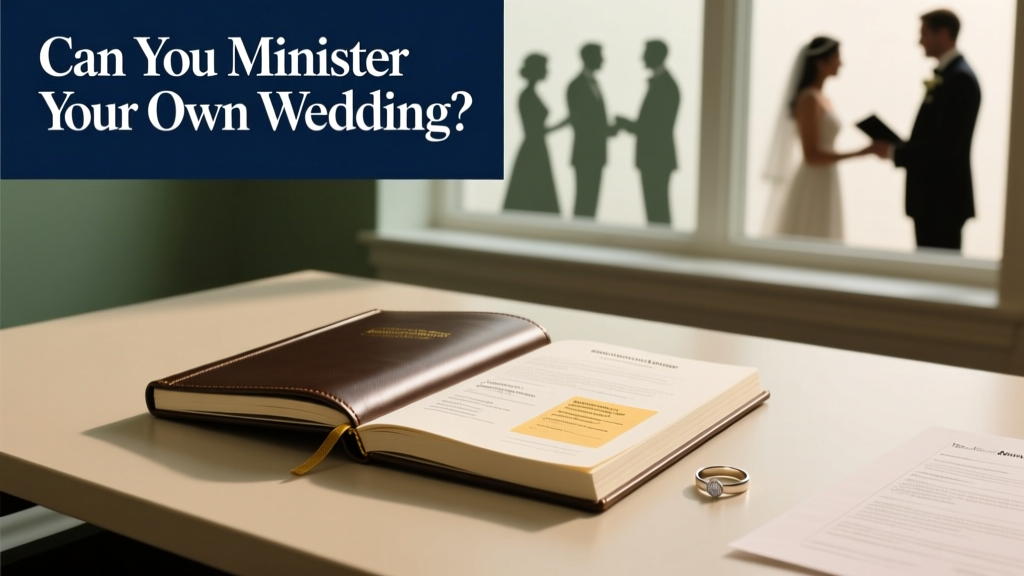 Can You Minister Your Own Wedding? The Truth About Self-Officiating—What States Allow It, How to Do It Legally (Without Getting Sued or Invalidated), and Why 63% of Couples Who Try It Skip This One Critical Step