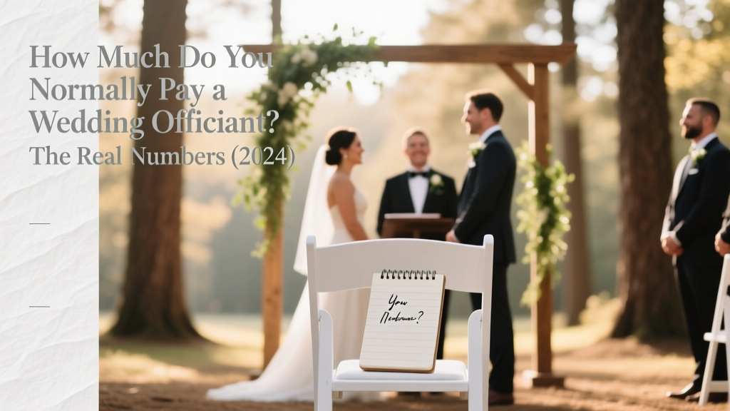 How Much Do You Normally Pay a Wedding Officiant? The Real Numbers (2024) — Plus 5 Ways to Cut Costs Without Sacrificing Meaning or Legality