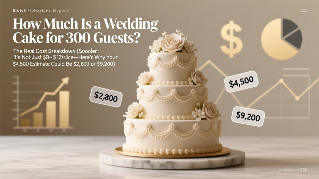 How Much Is a Wedding Cake for 300 Guests? The Real Cost Breakdown (Spoiler: It’s Not Just $8–$12/slice—Here’s Why Your $4,500 Estimate Could Be $2,800 or $9,200)