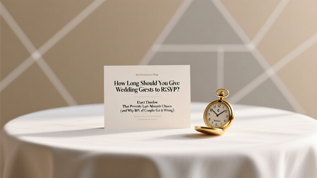 How Long Should You Give Wedding Guests to RSVP? The Exact Timeline That Prevents Last-Minute Chaos (and Why 80% of Couples Get It Wrong)