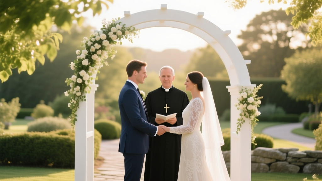 Can Catholic priests officiate a garden wedding? Yes—but only if these 7 canonical, diocesan, and practical conditions are met (most couples miss #3 and risk invalidation)
