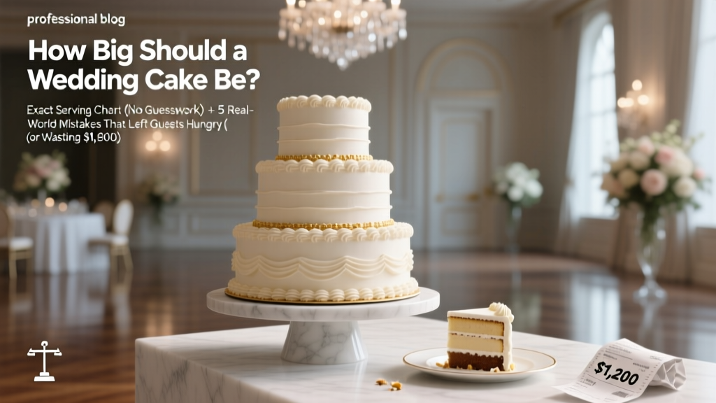 How Big Should a Wedding Cake Be? The Exact Serving Chart (No Guesswork) + 5 Real-World Mistakes That Left Guests Hungry (or Wasting $1,200)