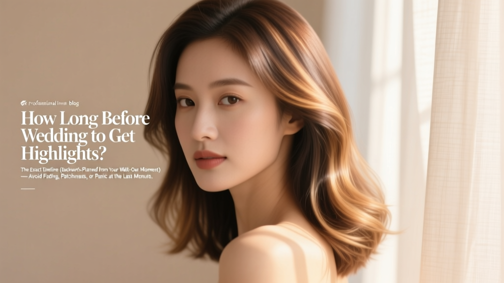 How Long Before Wedding to Get Highlights? The Exact Timeline (Backwards-Planned from Your Walk-Down Moment) — Avoid Fading, Patchiness, or Panic at the Last Minute