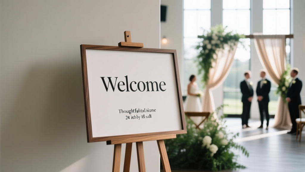 How Big Should Wedding Welcome Sign Be? The Exact Dimensions (With Real Venue Photos) That Prevent Guest Confusion, Maximize Photo Ops, and Fit Every Space—No Guesswork Needed