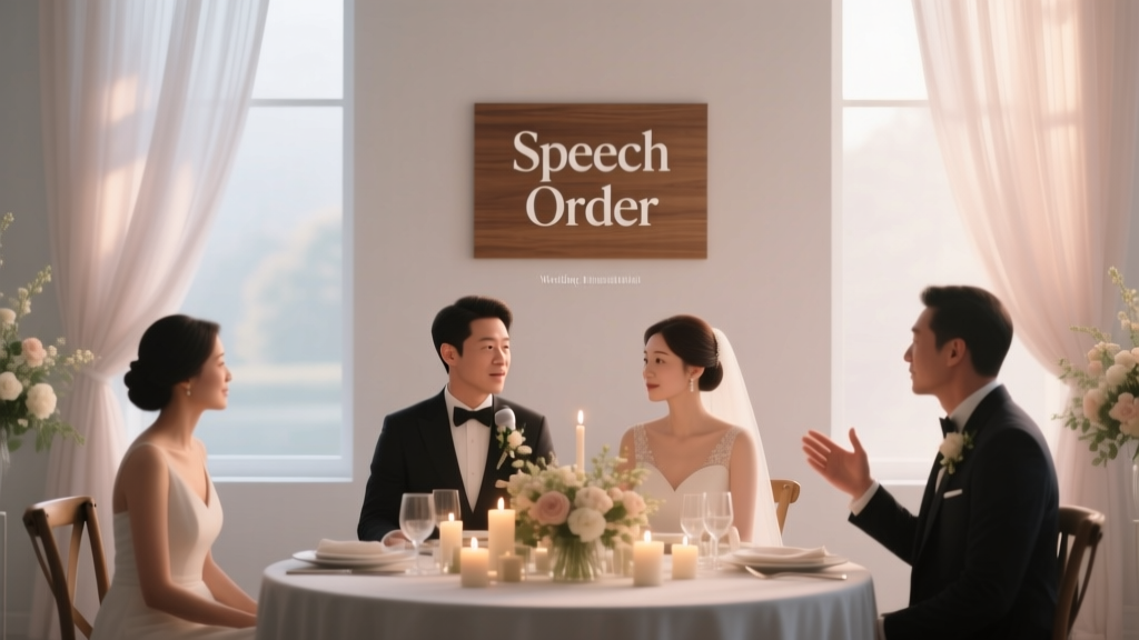 What Is the Usual Order of Speeches at a Wedding? The Stress-Free, Real-World Timeline (With Timing Tips, Who Speaks When, and What to Cut If You're Running Late)