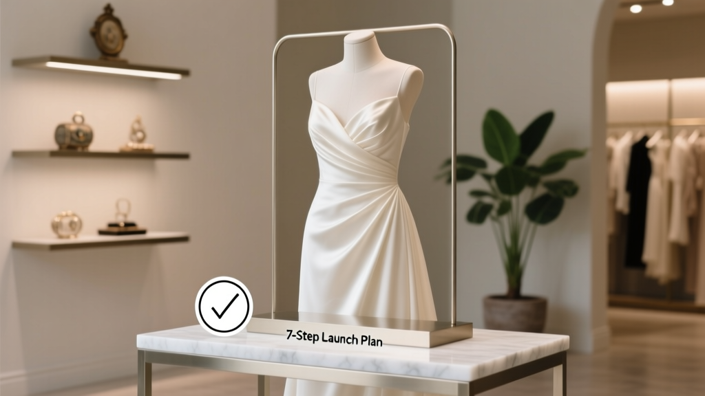 How to Start a Wedding Dress Boutique: The Realistic 7-Step Launch Plan (No Prior Fashion Experience Required — Just This Checklist)