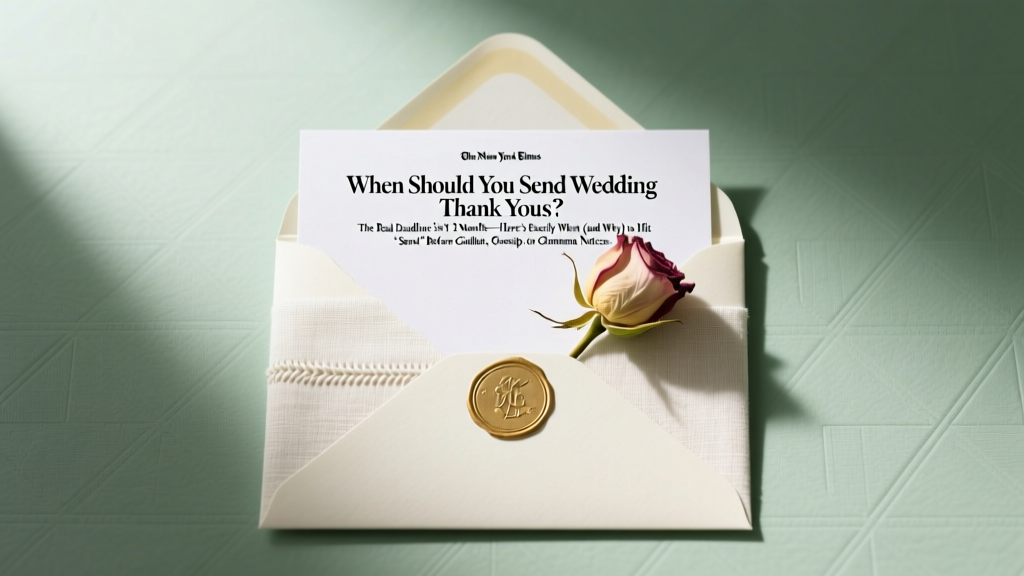 When Should You Send Wedding Thank Yous? The Real Deadline Isn’t 3 Months—Here’s Exactly When (and Why) to Hit ‘Send’ Before Guilt, Gossip, or Grandma Notices