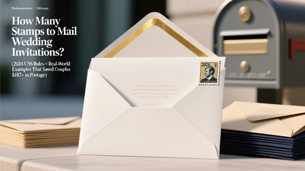 How Many Stamps to Mail Wedding Invitations? (2024 USPS Rules + Real-World Examples That Saved Couples $187+ in Postage)