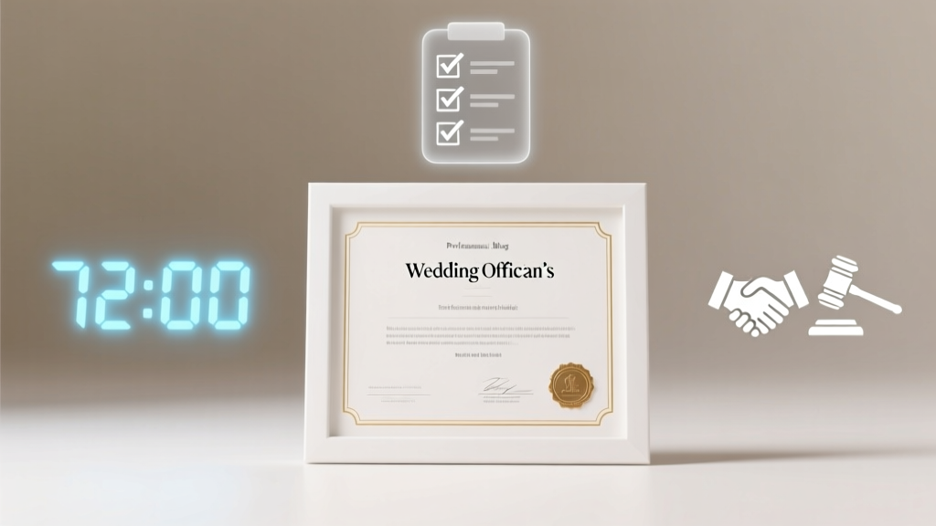 How to Become an Officiant for a Wedding: A Step-by-Step Minimal Checklist That Takes Less Than 72 Hours (No Ordination Scams, No Hidden Fees, Just Legally Valid Ceremonies)