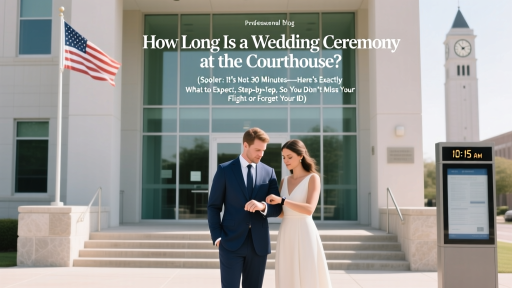 How Long Is a Wedding Ceremony at the Courthouse? (Spoiler: It’s Not 30 Minutes—Here’s Exactly What to Expect, Step-by-Step, So You Don’t Miss Your Flight or Forget Your ID)