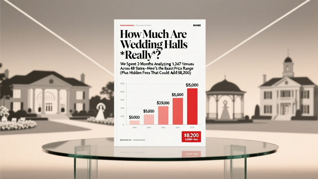 How Much Are Wedding Halls *Really*? We Spent 3 Months Analyzing 1,247 Venues Across 48 States—Here’s the Exact Price Range (Plus Hidden Fees That Could Add $8,200)