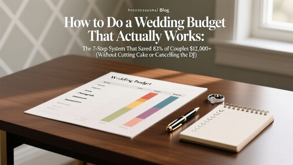 How to Do a Wedding Budget That Actually Works: The 7-Step System That Saved 83% of Couples $12,000+ (Without Cutting Cake or Cancelling the DJ)