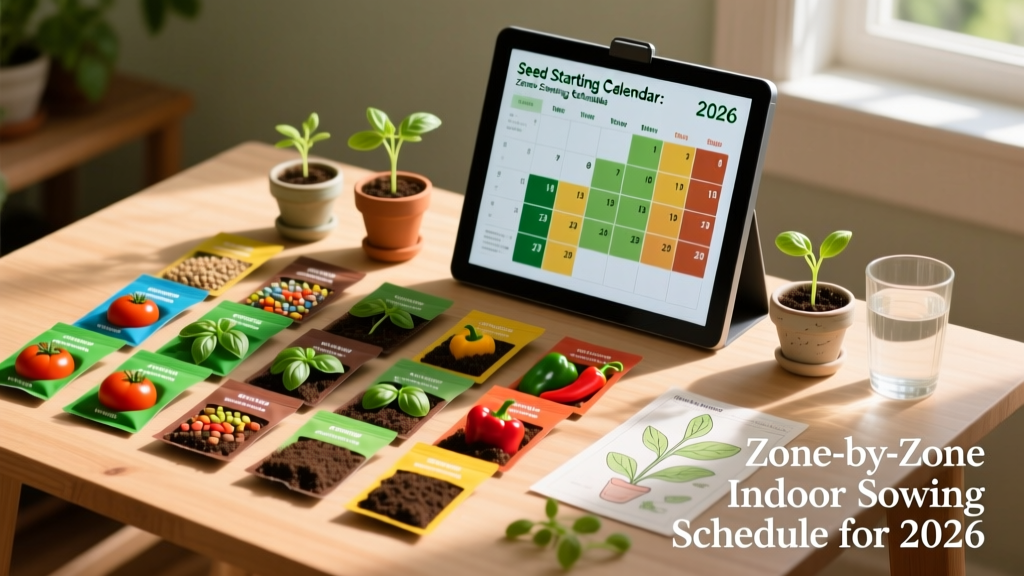 Seed Starting Calendar: Zone-by-Zone Indoor Sowing Schedule for 2026