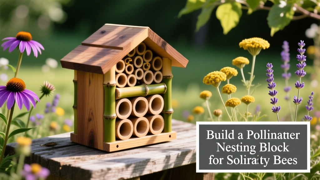 Native Bee Hotel DIY: Build a Pollinator Nesting Block for Solitary Bees