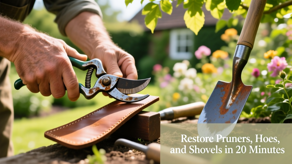 Garden Tool Sharpening: Restore Pruners, Hoes, and Shovels in 20 Minutes