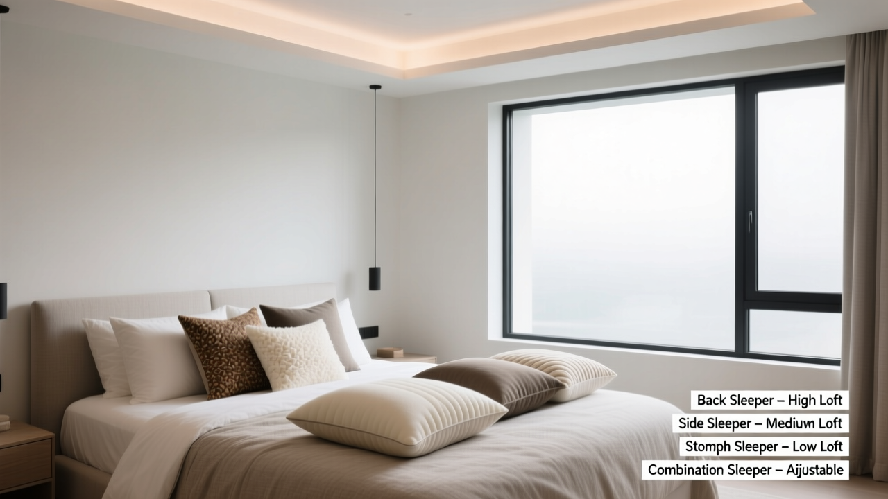 Complete Guide To Choosing The Right Pillow Loft For Every Sleep Position