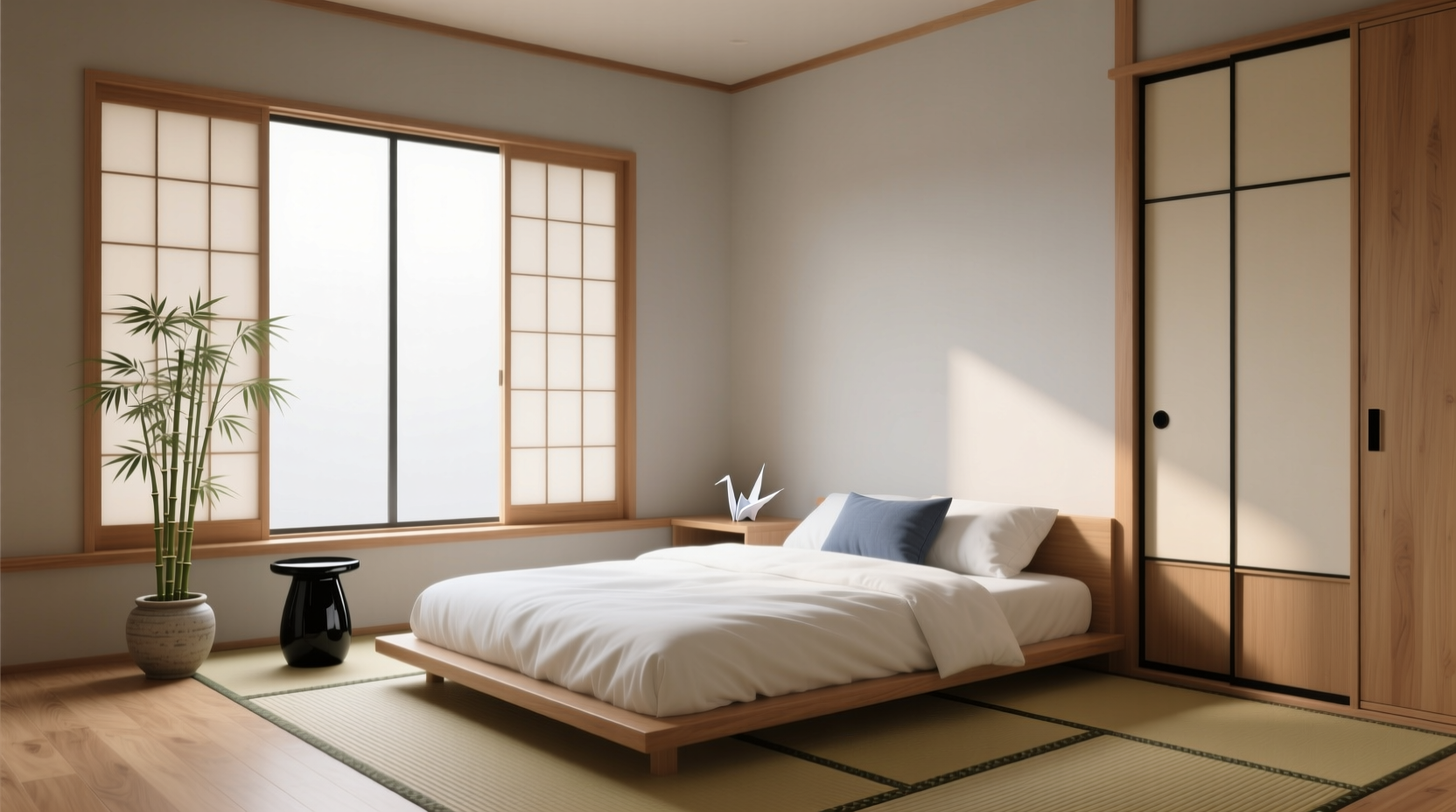 Japanese Inspired Minimalist Bedroom Design Principles