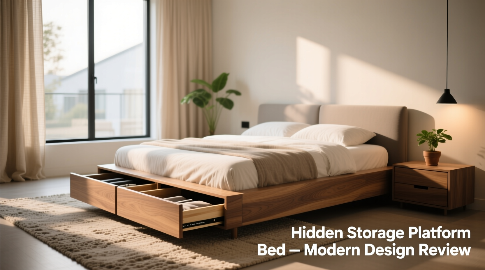 Platform Bed Frames With Hidden Storage Drawers Reviewed